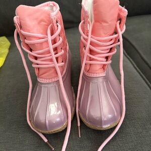 Kids Pink and Purple Boots